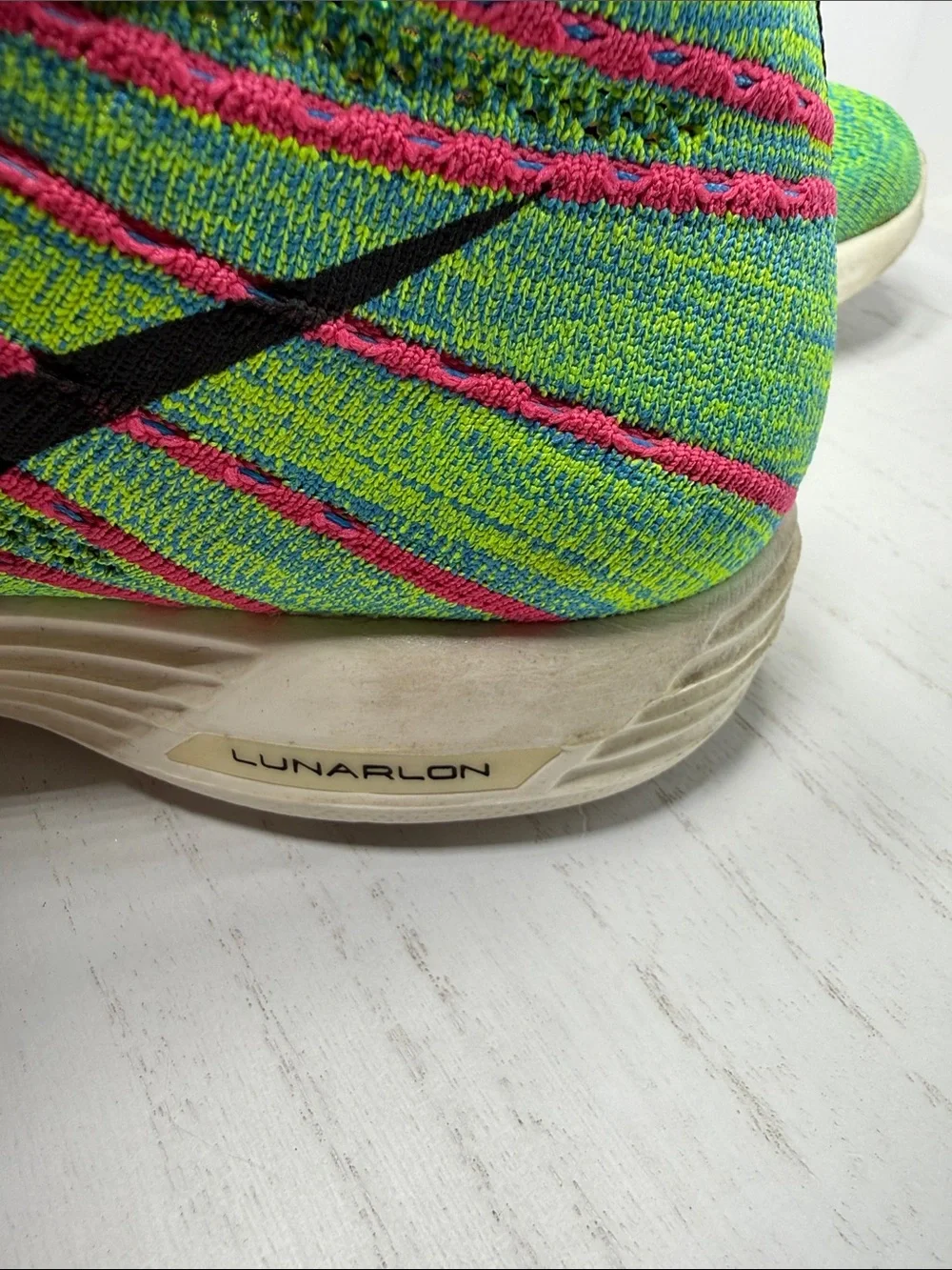Nike Men's Flyknit Sneakers in Neon Green, Blue, Black